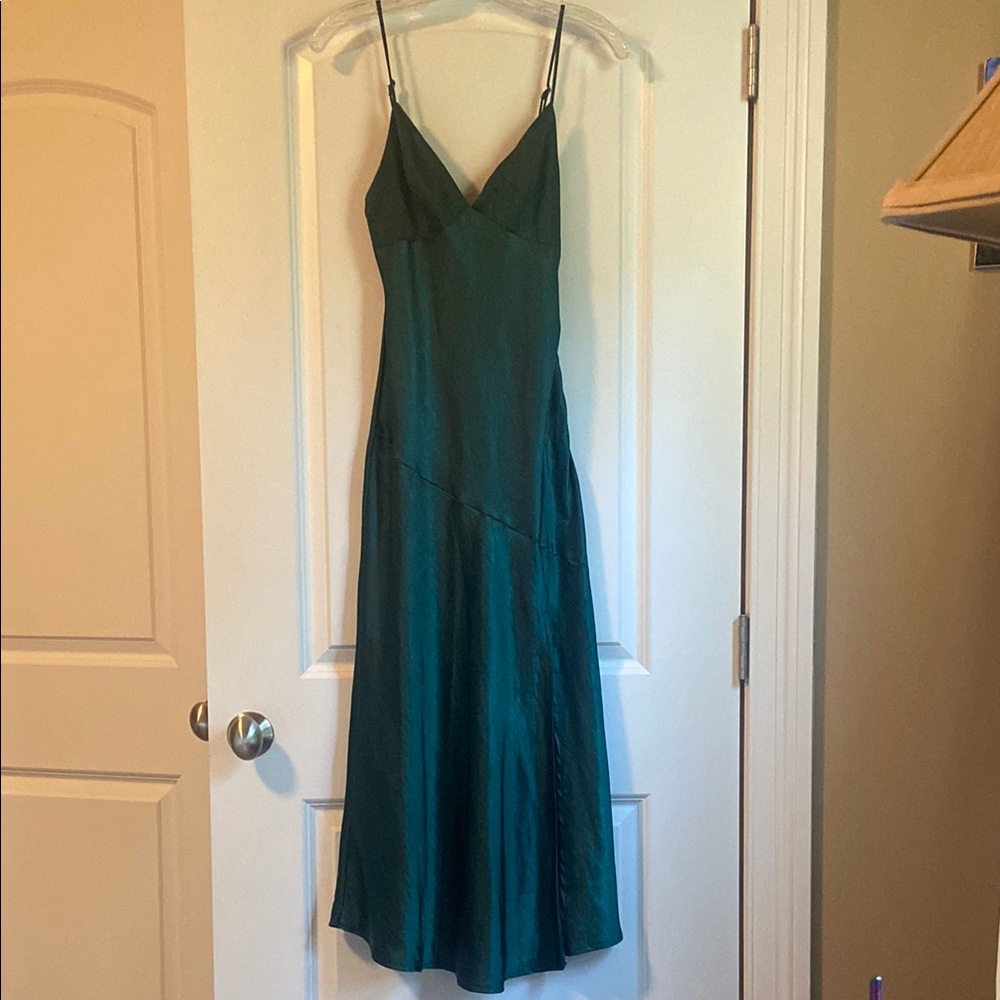 Here Comes The Sun Emerald Green Maxi Dress Size XS